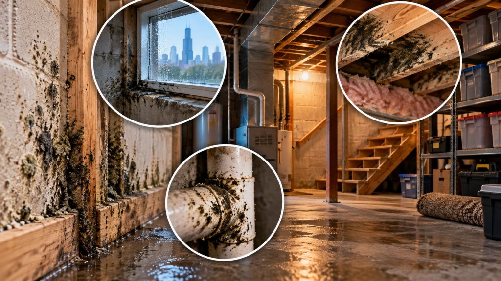 Common Places Mold Hides in Chicago Basements